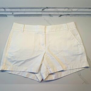 J. CREW | White Chino Shorts